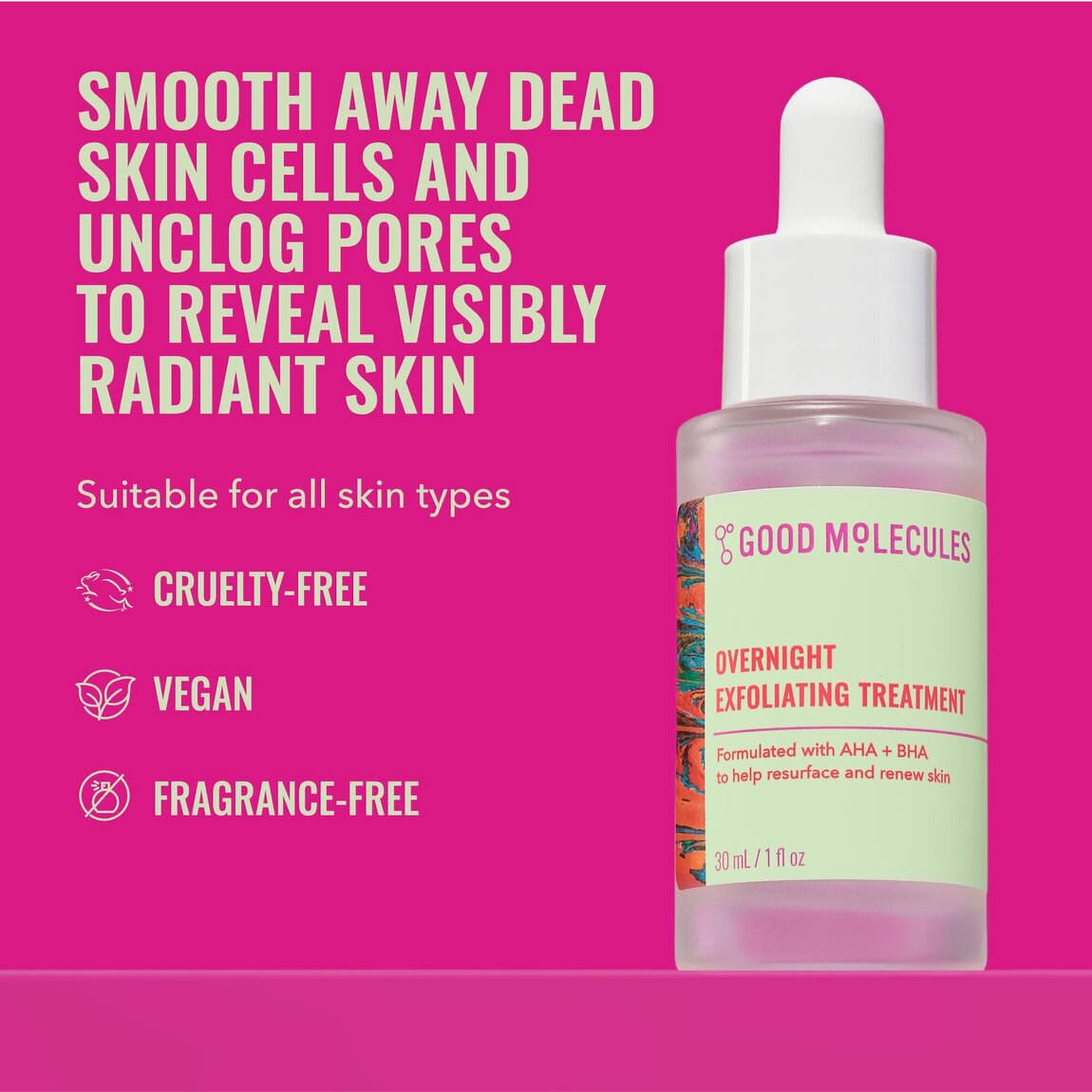 Good Molecules Overnight Exfoliating Treatment 30ml alternative view 2.